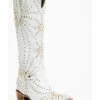 Boot Barn X Lane Women's Exclusive Sparks Fly Satin Pearl Western Bridal Boots - Snip Toe