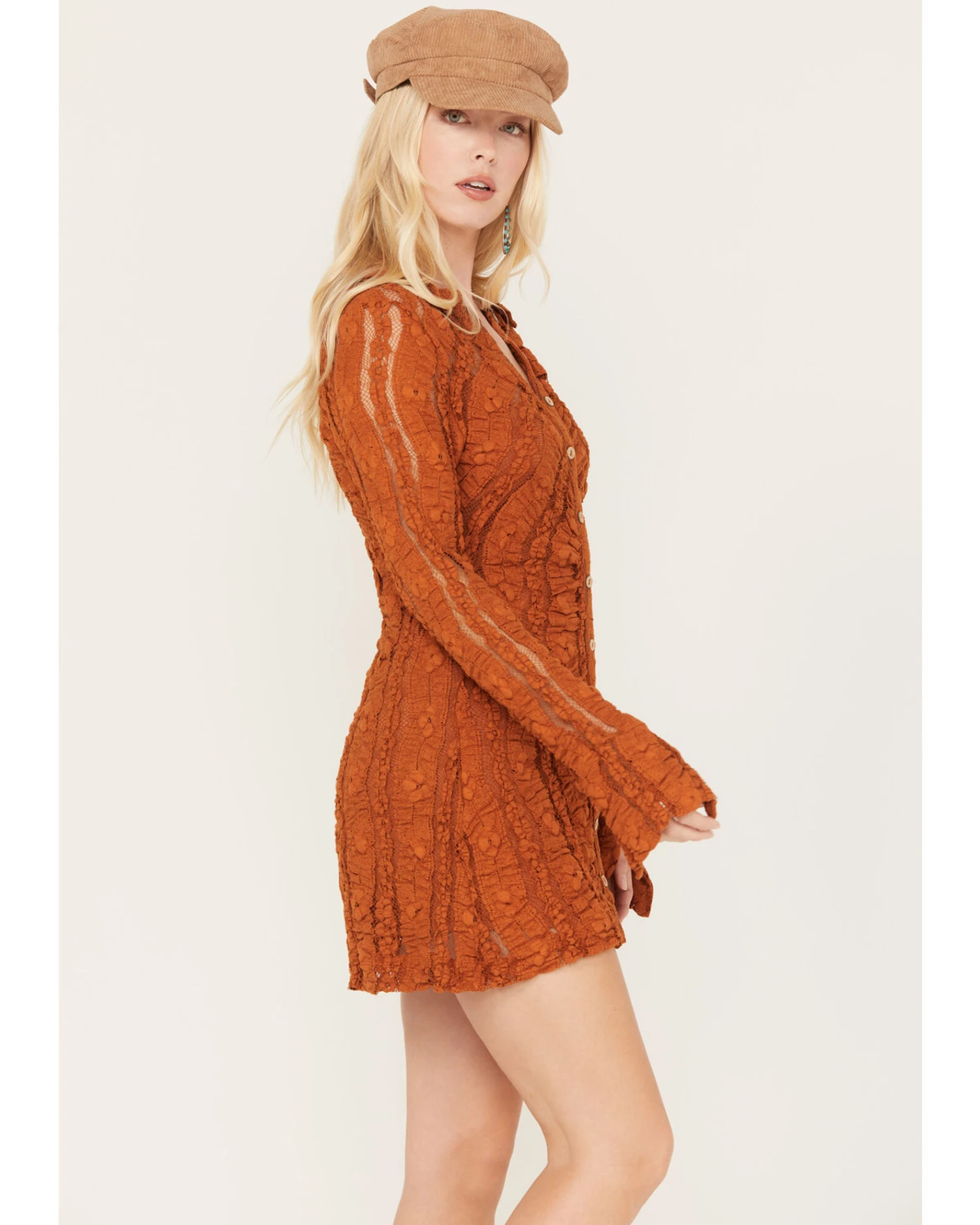 Free People Women's Shayla Lace Mini Dress 2 Free People Women's Shayla Lace Mini Dress - Image 2