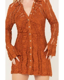 Free People Women's Shayla Lace Mini Dress 6 Free People Women's Shayla Lace Mini Dress -Ariat || Corral || Dan Post Store 2000385492 800 P3