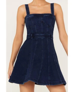 Free People Women's Margot Denim Mini Dress -Ariat || Corral || Dan Post Store 2000388002 416 P3