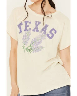 Free People Women's Texas State Flower Short Sleeve Graphic Tee -Ariat || Corral || Dan Post Store 2000390359 251 P3