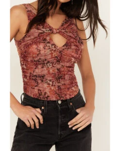 Beyond The Radar Women's Animal Print Mesh Tank -Ariat || Corral || Dan Post Store 2000391285 220 P3