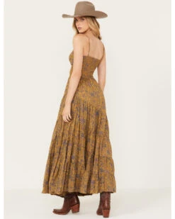Free People Women's Sundrenched Floral Print Sleeveless Maxi Dress -Ariat || Corral || Dan Post Store 2000392163 341 P4