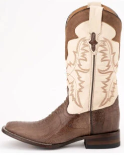 Ferrini Men's Nash Exotic Ostrich Leg Western Boots - Square Toe -Ariat || Corral || Dan Post Store 2000394323 200 P3
