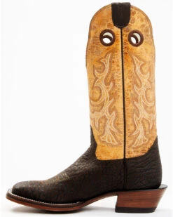 Hondo Boots Men's Bullhide Western Boots - Broad Square Toe -Ariat || Corral || Dan Post Store 2000394558 200 P3