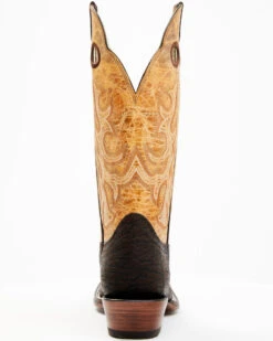 Hondo Boots Men's Bullhide Western Boots - Broad Square Toe -Ariat || Corral || Dan Post Store 2000394558 200 P5
